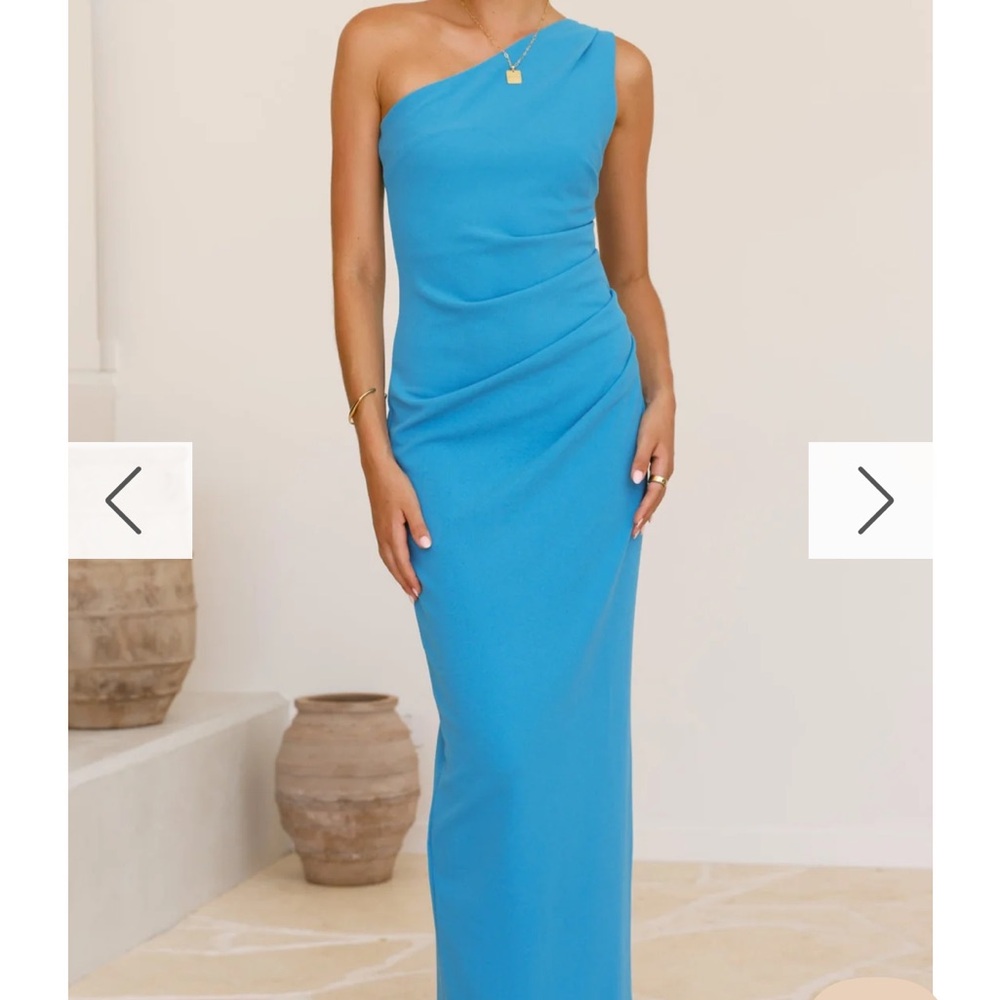 Billy J Boutique Cataleya Maxi Dress - Azure Blue - Picture 3 of 3
